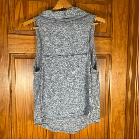 Free People We The Free Heathered Gray Free Summer Thing Cowl Neck Tank Top - Picture 8 of 8